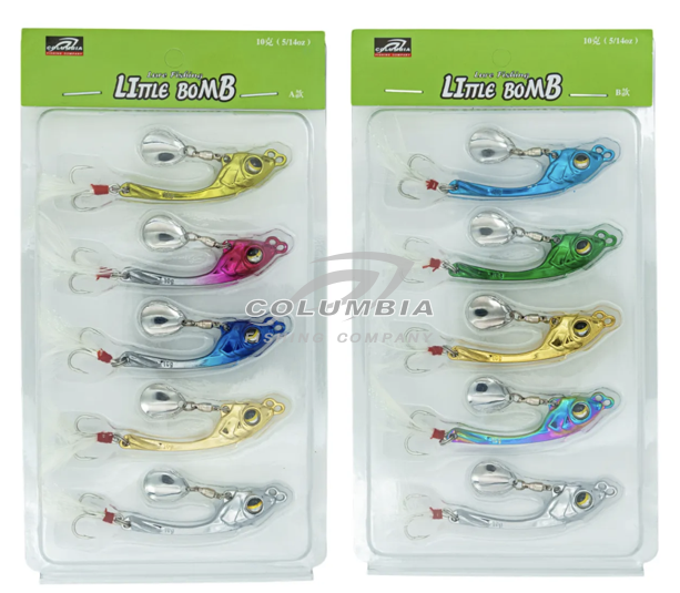 Тейл-спиннер LITTLE BOMB набор блесен для рыбалки 10G