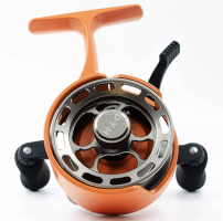 Катушка мультипликаторная под левую руку зимняя DYH1986  L R оранжевый  белый