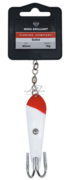 Блесна колебалка для троллинга Bullet 80mm 16гр