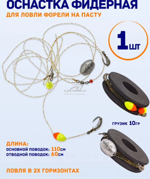 Фидерная оснастка для ловли форели