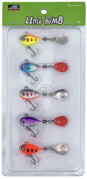 Тейл-спиннер LITTLE BOMB набор блесен для рыбалки 7G