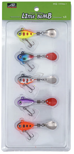 Тейл-спиннер LITTLE BOMB набор блесен для рыбалки 10G
